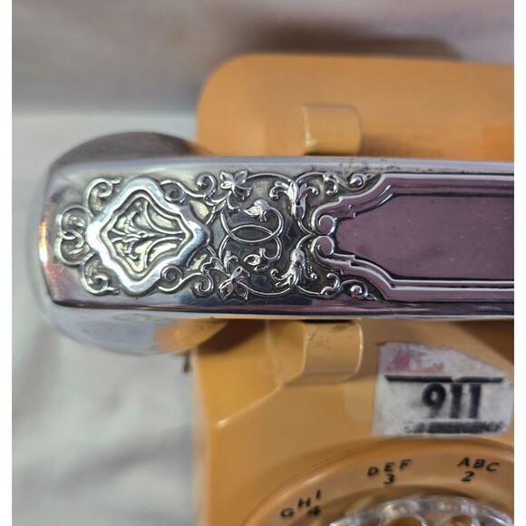 Vintage Bell System 500DM Rotary Phone Beige Silverplate Handset Cover - Picture 13 of 16
